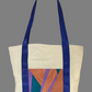 Carry All Bag - Blue Strap - Terracotta/Aqua/Lavender