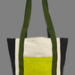 Carry All Bag - Olive Strap - Offwhite/Black/Chartreuse