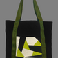 Carry All Bag - Olive Strap - Offwhite/Black/Chartreuse