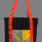 Carry All Bag - Red Strap - Sage/Grey/Yellow