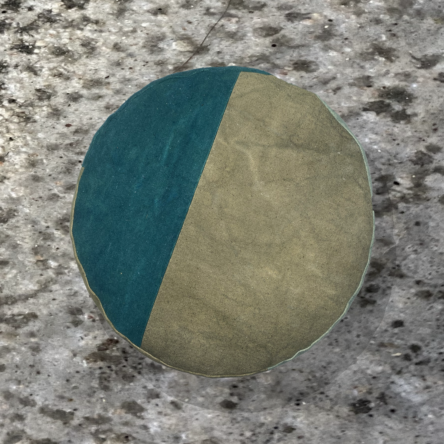Buckwheat Hull Cushion - Color Spread - Teal+Khaki+Grey