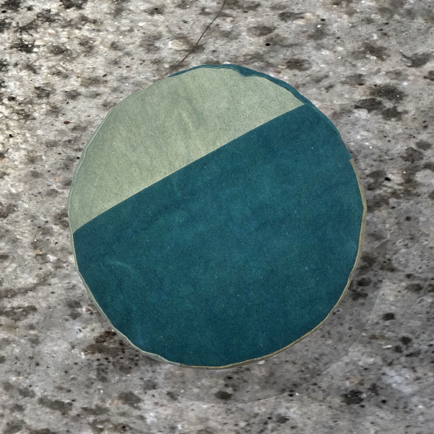 Buckwheat Hull Cushion - Color Spread - Teal+Khaki+Grey