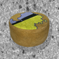 Buckwheat Hull Cushion - Crag - Black+Chartreuse+Lavender+Goldenbrown