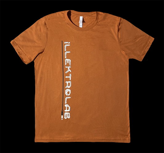 ILLEKTROLAB cyborg tee in rust **PREORDER**